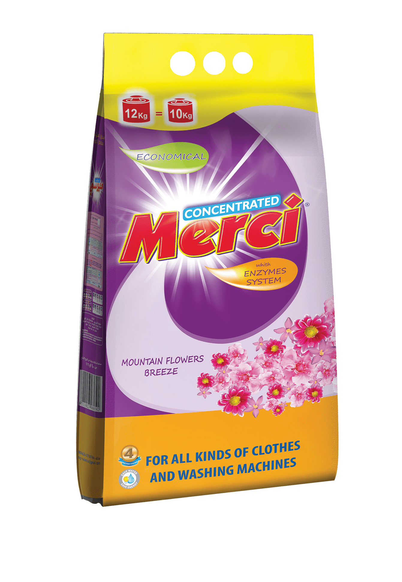 Merci Low Foam Powder Detergent 10 Kg