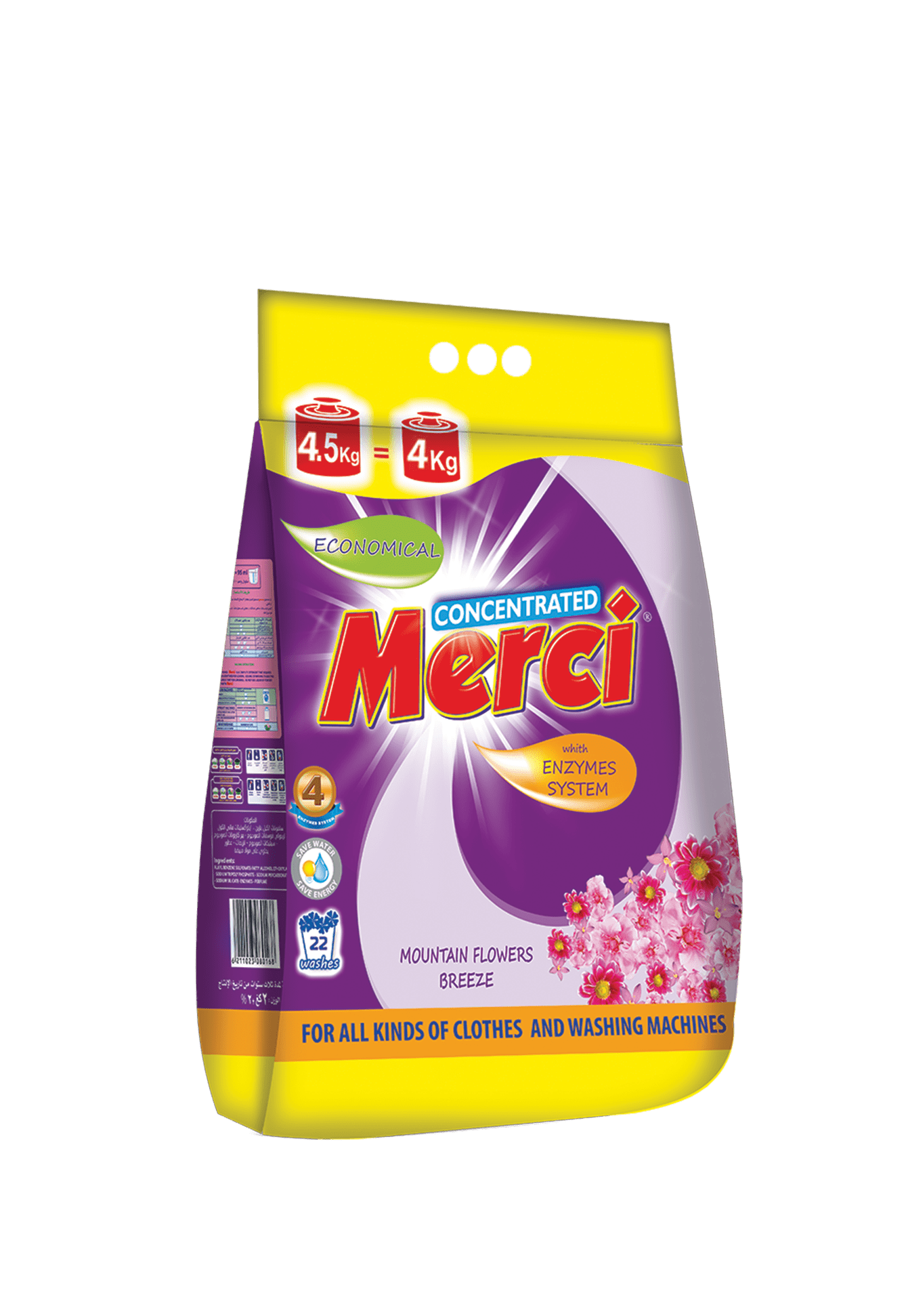 Merci Low Foam Powder Detergent 4.5 Kg