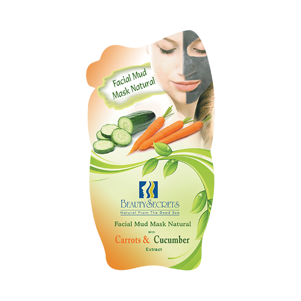 Facial Mud Mask with Carrot & Cucumber Extract