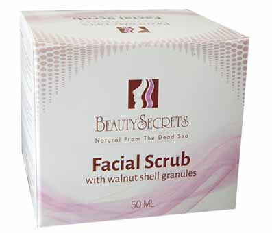 Facial Scrub With Walnut Shell Granules