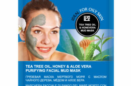 قناع طين البحر الميت المنقي للوجه بزيت شجرة الشاي والعسل والصبار